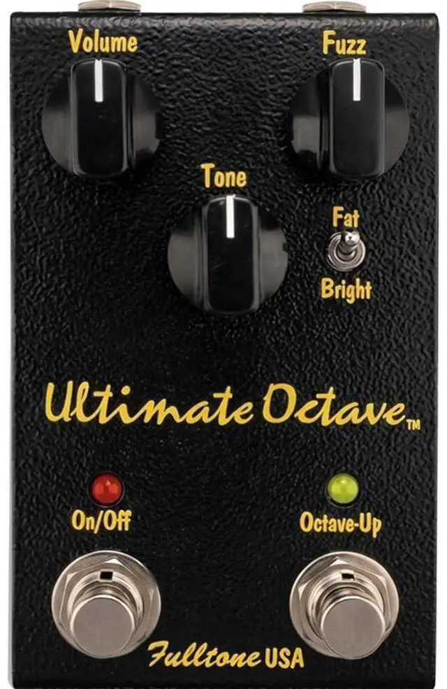 Main image of Ultimate Octave Fuzz Guitar Pedal with Octave Up, Fat/Bright Switch, BC108 Transistor, True Bypass, Handmade in USA, Black