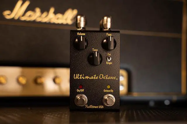 Alt view image 2 of 7 - Ultimate Octave Fuzz Guitar Pedal with Octave Up, Fat/Bright Switch, BC108 Transistor, True Bypass, Handmade in USA, Black