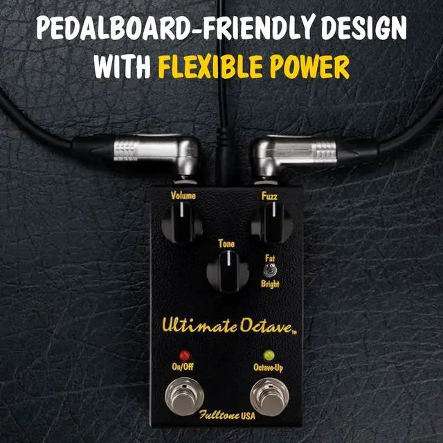 Alt view image 3 of 7 - Ultimate Octave Fuzz Guitar Pedal with Octave Up, Fat/Bright Switch, BC108 Transistor, True Bypass, Handmade in USA, Black