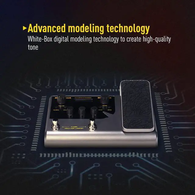 Alt view image 4 of 7 - Matribox - Guitar Multi Effects Processor with Expression Pedal, With 130 Built-in Guitar/Bass/Acoustic Effects, Amp Modeling, IR Cabinets Simulation, Stereo OTG USB Audio Interface QME-50