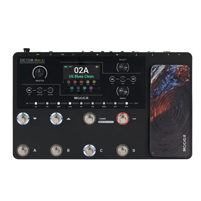 Main image of GE150 Max Li Battery Powered Guitar Amp Modelling Multi Effects 8-Footswitch Floor Guitar FX Processor with XLR stereo output, OTG Audio Recording, CTRL Mode, Flexible Stage Pedal