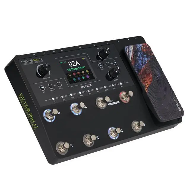 Alt view image 2 of 6 - GE150 Max Li Battery Powered Guitar Amp Modelling Multi Effects 8-Footswitch Floor Guitar FX Processor with XLR stereo output, OTG Audio Recording, CTRL Mode, Flexible Stage Pedal