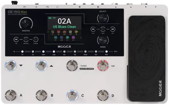 Main image of GE150 Max New Era Guitar Amp Modelling Multi Effects Pedalboard All in one Floor Pedal for Studio Recording, Practice, Live Show