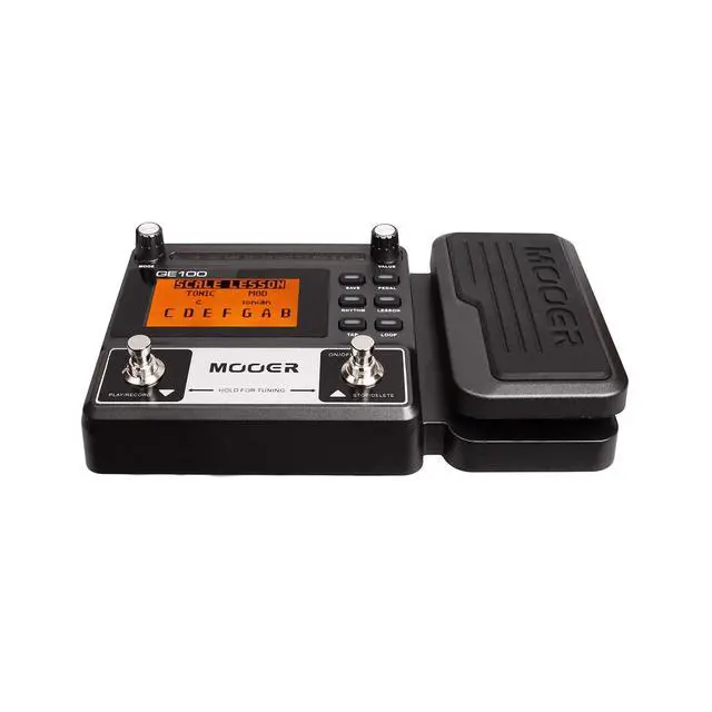 Alt view image 7 of 7 - GE100 Multi-Effects Guitar Pedal 80 Presets, 66 Effects | 180 Second Loop,40 Drum Rythm, Distortion, Expression Volume Wah Pedal, Tap Tempo, Headphone Out, LED Screen, Tuner