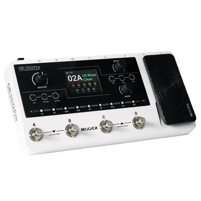 Alt view image 3 of 6 - GE150 Pro Guitar Multi Effects Processor, 200 Presets & 170 Effects, NAM & MNRS Support, 55 Amp Models, 26 Cab Sims, 20 IR Slots, USB OTG Recording, 4-Footswitch, Looper & Expression Pedal