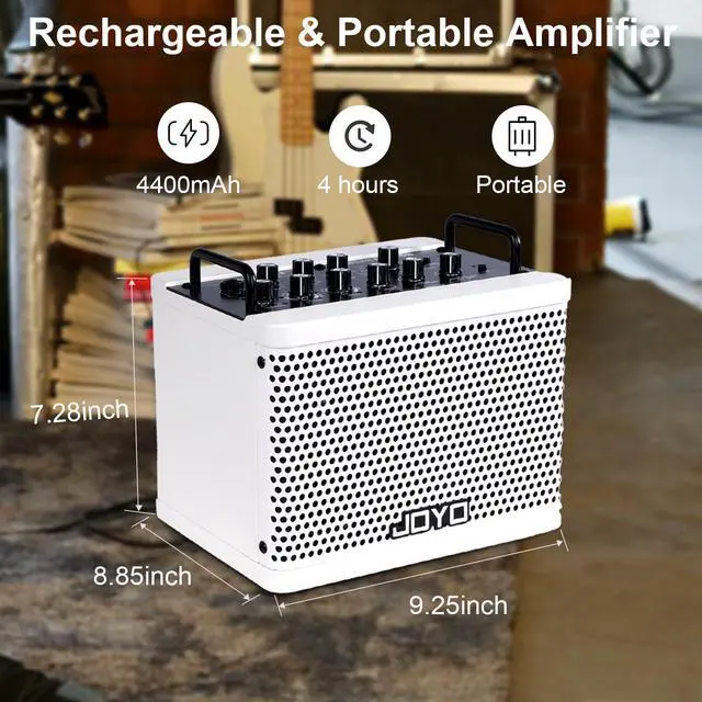 Alt view image 5 of 6 - 15W Portable Bass Amp Combo | 9 Amplifier Models + 6 Modulation FX + Looper & Drum Machine | Rechargeable Battery | Digital Modeling | for Bassist Practice, Solo & Small Gigs (DC-15B)