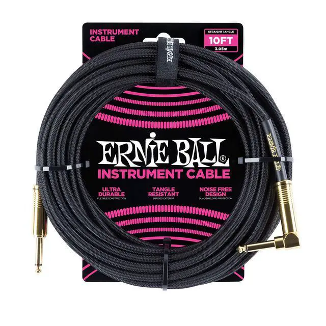 Alt view image 6 of 6 - SD-1 Super Overdrive Pedal & Ernie Ball Braided Instrument Cable, Straight/Angle, 10ft, Black (P06081)