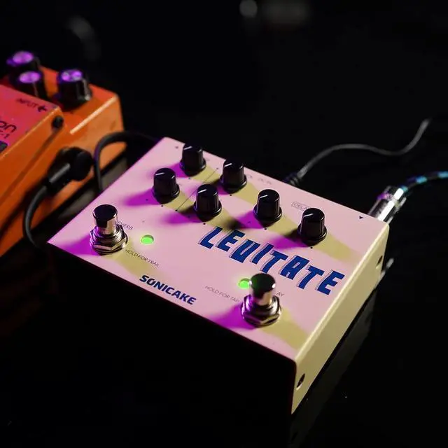 Alt view image 7 of 7 - Delay Reverb 2 in 1 Guitar Effects Pedal Digital Levitate