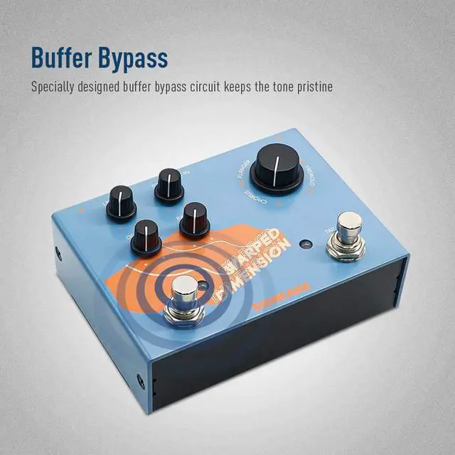 Alt view image 5 of 7 - Modulation Guitar Effects Pedal 4 Mode of Chorus, Flanger, Phaser & Tremolo Digital Warped Dimension