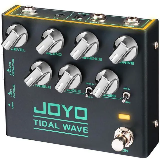 Main image of Bass Preamp & DI Guitar Pedal, Blend Control with MID SHIFT/BASS SHIFT EQ, Drive & Presence, XLR DI Out & Cab Sim, Bypass (TIDAL WAVE R-30)