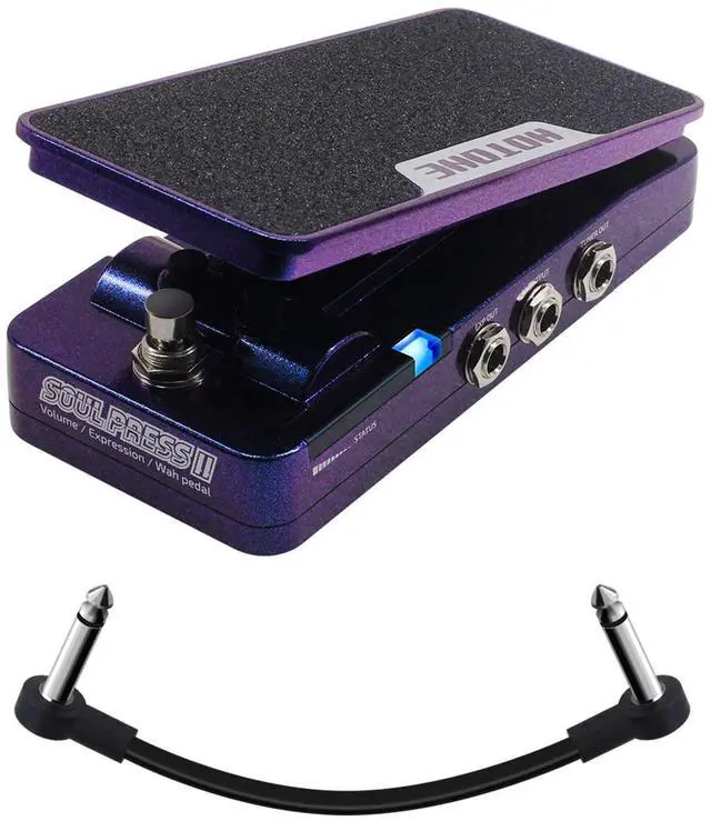 Main image of Wah Active Volume Passive Expression Guitar Effects Pedal Switchable Soul Press II 4 in 1 with Visible Guitar Effects Pedal(Included 1 PCS Additional 15 CM TS Cable)