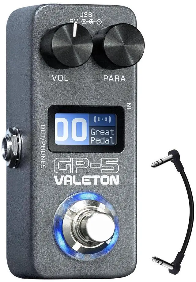 Main image of GP-5 Super Compact Multi-Effects Processor & NAM/IR Loader Pedal(Incl 1PCS Additional TRS Cable By VOLKTONE)