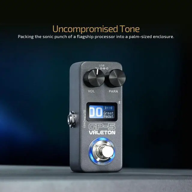 Alt view image 2 of 7 - GP-5 Super Compact Multi-Effects Processor & NAM/IR Loader Pedal(Incl 1PCS Additional TRS Cable By VOLKTONE)