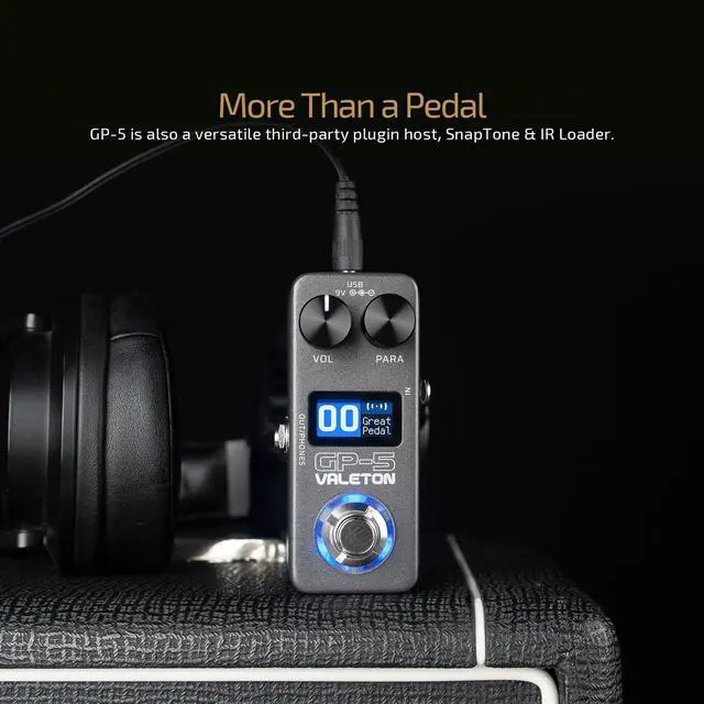 Alt view image 3 of 7 - GP-5 Super Compact Multi-Effects Processor & NAM/IR Loader Pedal(Incl 1PCS Additional TRS Cable By VOLKTONE)