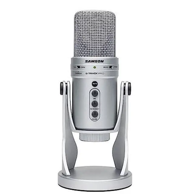 Alt view image 5 of 5 - G Track Pro USB Microphone with Built in Audio Interface Silver