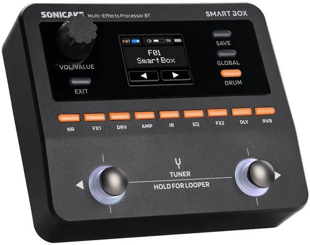 Main image of QME-20 Smart Box - Multi Effects Pedal for Guitar with 130+ Effects, NAM/IR Support, Looper, Built-in Tuner/Metronome, Portable Effects Processor with USB Audio Interface, Stereo Output