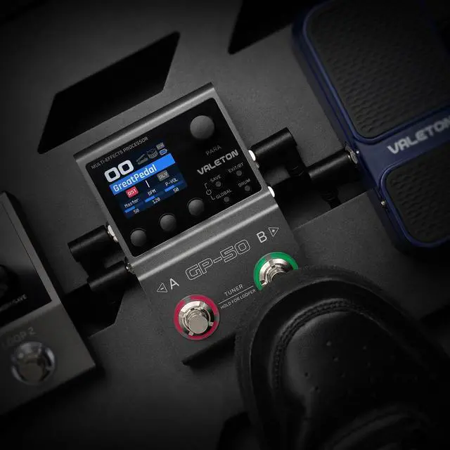 Alt view image 7 of 7 - GP-50 Multi-Effects Processor | NAM & IR Loader with 100+ HD Effects, 9 Simultaneous Modules, BT App Control, 100 Patch Slots for Guitar/Bass(Plus 1 Additional 15CM TRS Cable By Volktone)