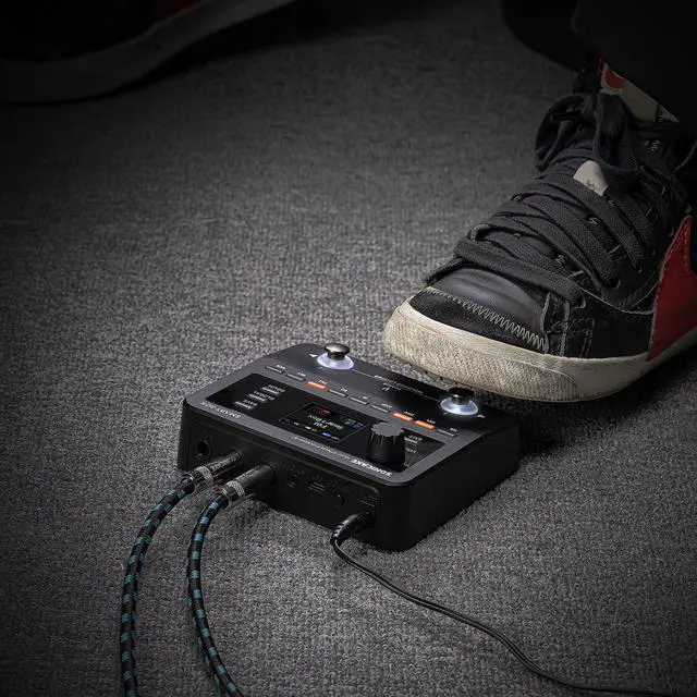 Alt view image 7 of 7 - QME-20 Smart Box - Multi Effects Pedal for Guitar with 130+ Effects, NAM/IR Support, Looper, Built-in Tuner/Metronome, Portable Effects Processor with USB Audio Interface, Stereo Output