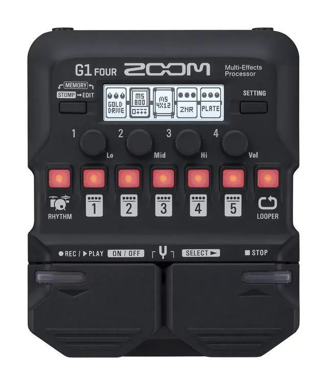 Main image of G1 FOUR Guitar Multi-Effects Processor with 70+ Effects & Amp Modeling, Looper, Rhythm Section, Tuner, Battery Powered