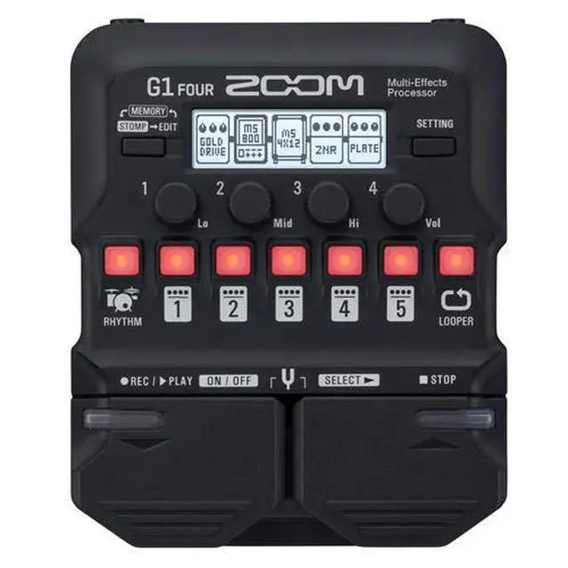 Alt view image 4 of 5 - G1 FOUR Guitar Multi-Effects Processor with 70+ Effects & Amp Modeling, Looper, Rhythm Section, Tuner, Battery Powered