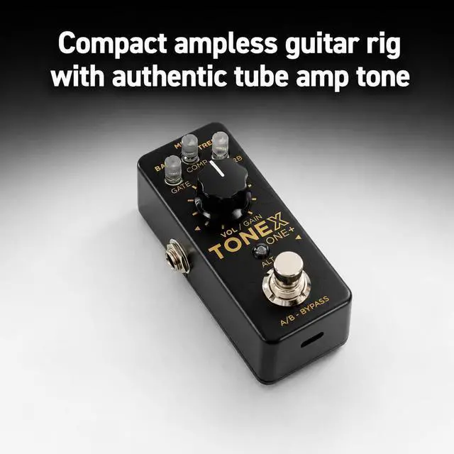 Alt view image 2 of 7 - TONEX ONE+ AI Guitar Amp & Effects Pedal with Bluetooth Wireless Editing, MIDI Control, USB Audio Interface, 60,000+ Tone Models, Compact Amp Simulator Cab & Stompbox Modeler