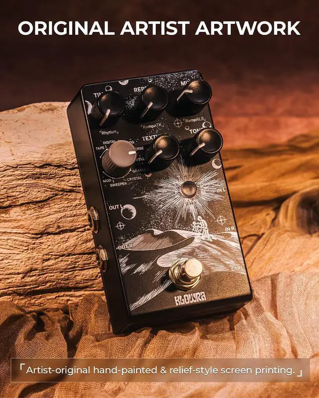 Alt view image 7 of 7 - Everlast Delay Guitar Pedal for Electric Guitar - Ramp,9 Stereo Delay Types, Tap Tempo, True Bypass, Analog Dry Through, support Expression Pedal&TS/TRS footswitch