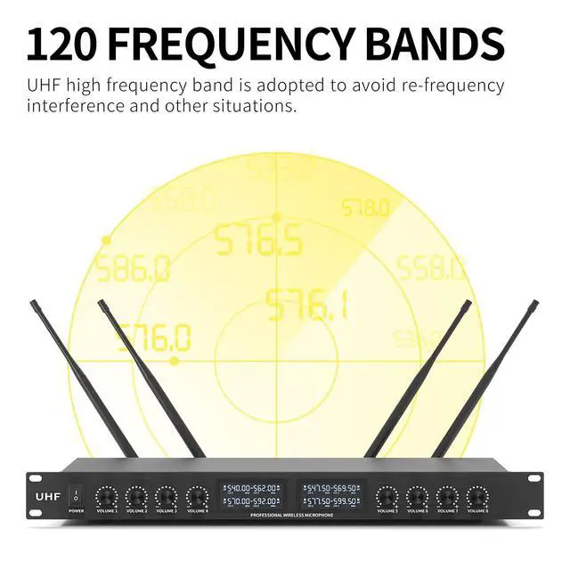 Alt view image 3 of 7 - YT8 Wireless Microphone Conference System,8 Channel Desktop Mics | Gooseneck microphone System,UHF 540MHz-599.5MHz,PLL Locked,Conference Room Mics for Public Speaking,Lecture,Outdoor Teaching