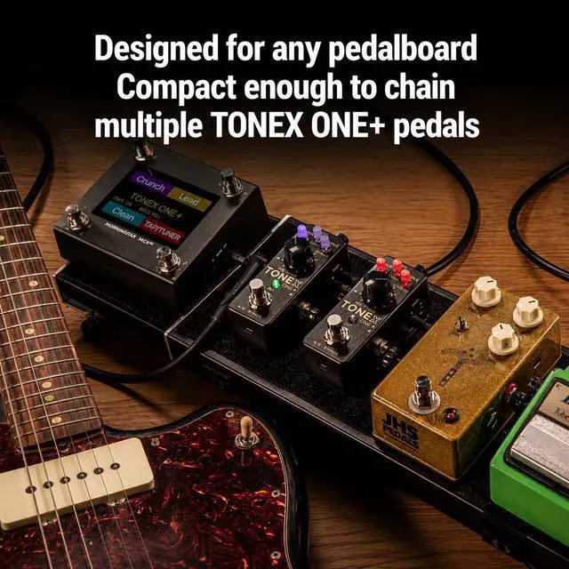 Alt view image 6 of 7 - TONEX ONE+ AI Guitar Amp & Effects Pedal with Bluetooth Wireless Editing, MIDI Control, USB Audio Interface, 60,000+ Tone Models, Compact Amp Simulator Cab & Stompbox Modeler
