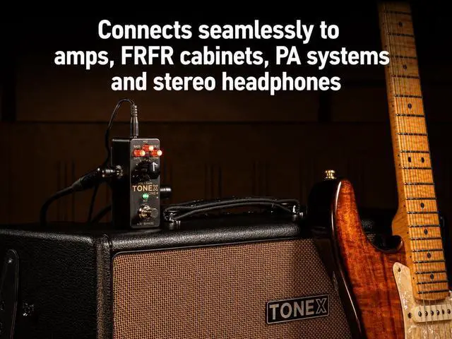 Alt view image 7 of 7 - TONEX ONE+ AI Guitar Amp & Effects Pedal with Bluetooth Wireless Editing, MIDI Control, USB Audio Interface, 60,000+ Tone Models, Compact Amp Simulator Cab & Stompbox Modeler