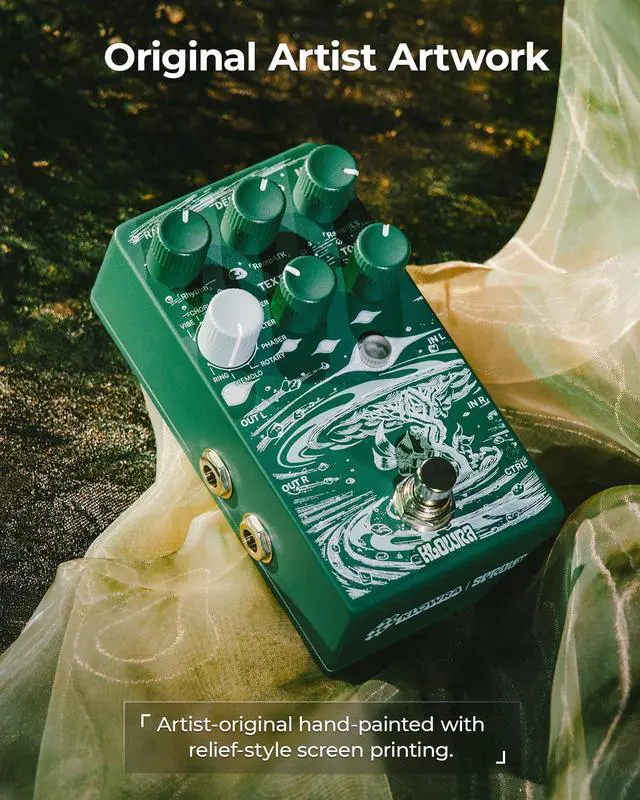 Alt view image 2 of 7 - Sprout Modulation Guitar Effects Pedal with 9 modes | True Stereo,Rotary,Chorus,Flanger,Analog Dry Through,True Bypass, Tap Tempo,Presets