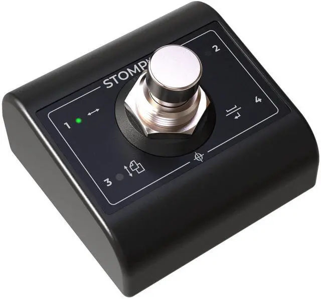 Main image of STOMP Mini Bluetooth Page Turner & App Controller - Wireless Foot Pedal | Ultra-Compact Single-Switch with Bidirectional Control, 100+ Hour USB-C Rechargeable Battery, for iOS, Android, Mac