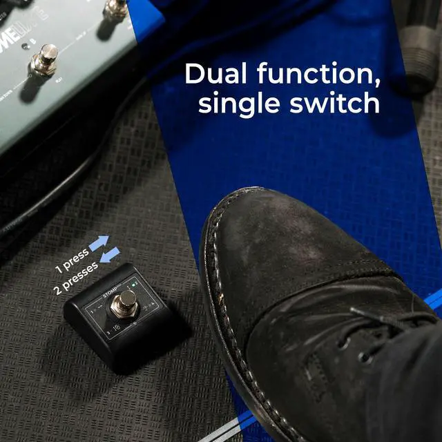 Alt view image 4 of 7 - STOMP Mini Bluetooth Page Turner & App Controller - Wireless Foot Pedal | Ultra-Compact Single-Switch with Bidirectional Control, 100+ Hour USB-C Rechargeable Battery, for iOS, Android, Mac