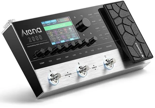 Main image of Arena 2000 Guitar Multi-Effects Pedal with 278 Effects, 100 IRs, Looper, Drum Machine, Amp Modeling, XLR and MIDI Support