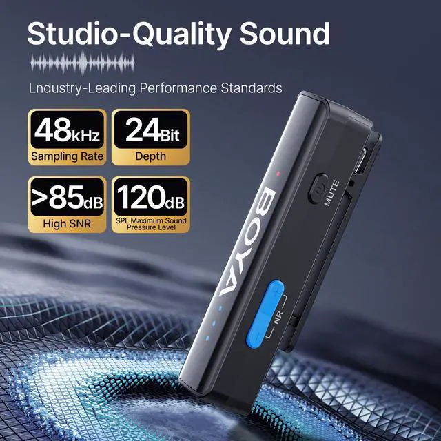 Alt view image 2 of 7 - LINK 2 A2 (2TX+3RX Adapter) Wireless Lavalier Microphone for iPhone Camera Android, Clip on Mic, 48 KHz 24 Bit, 6mm Mic, 1000ft, Noise Cancelling, Mini Lapel Mic USB-C/Lightning/3.5mm TRS