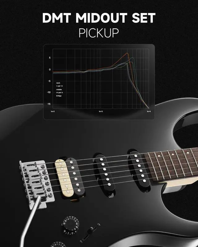 Alt view image 7 of 7 - DMT-66 Solid Body Electric Guitar Kit for Beginners, Full Size 39" Electric Guitar with HSS Pickups, Poplar Body, Maple Neck, Starter Guitar with Gig Bag, Adjustment Wrench, Black