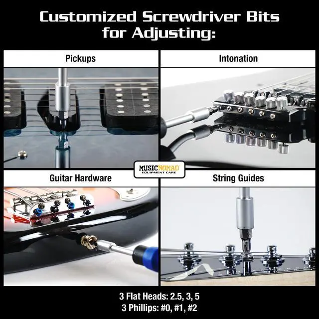 Alt view image 7 of 7 - KEEP IT SIMPLE, SETUP (KISS) Starter Kit Bundle - 6 pc. Gauge Set, 26 pc. Guitar Tech Tool Set, 11 pc. Truss Rod Wrench Set (MN609)