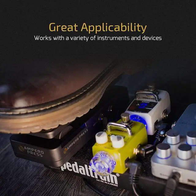 Alt view image 5 of 7 - Volume Expression 2 in 1 Guitar Effects Pedal Passive EXP Ampero Press Guitar Pedal(Included 1 PCS Additional 15 CM TS Cable)