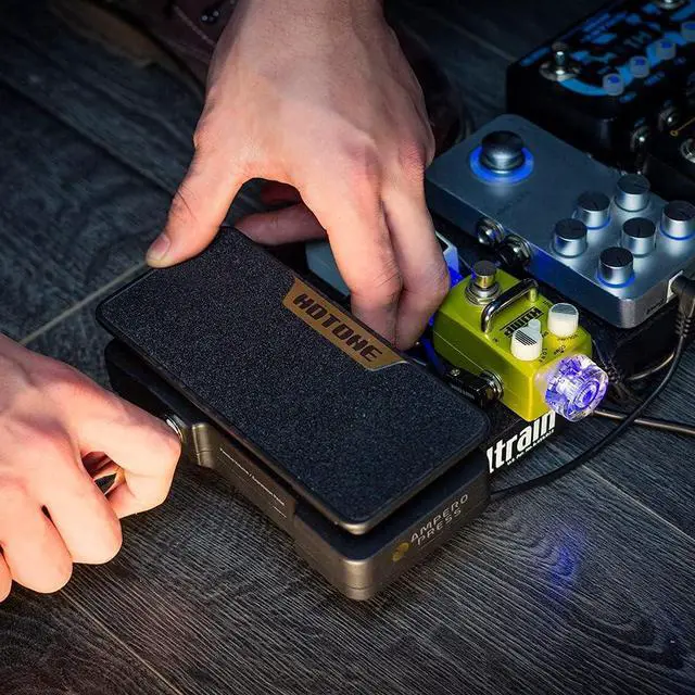 Alt view image 7 of 7 - Volume Expression 2 in 1 Guitar Effects Pedal Passive EXP Ampero Press Guitar Pedal(Included 1 PCS Additional 15 CM TS Cable)