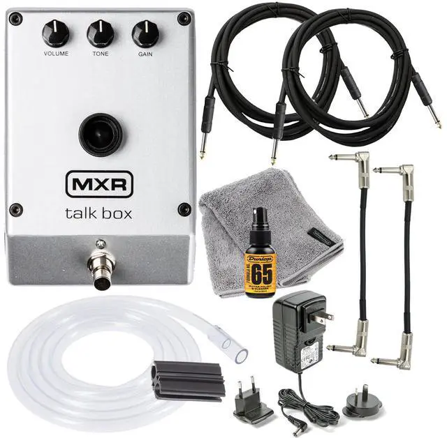 Main image of MXR M222 TALK BOX Effects Pedal Voicebox for Guitar, Keyboard and other instruments with 2-Cable, 2- Patch Cable, Dunlop Plush Cloth/Polish Bundle