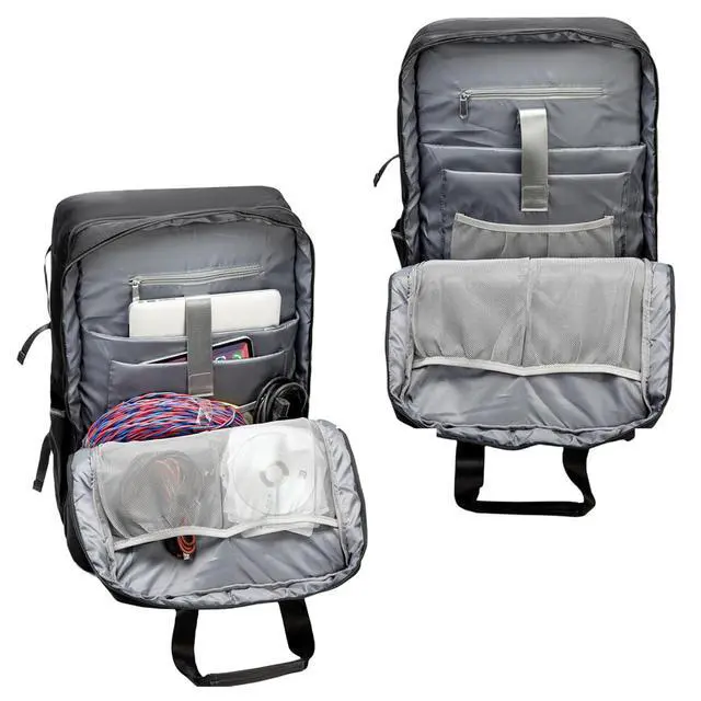 Alt view image 5 of 6 - DJ Backpack for Club Gigs, DJ Mixer Case Compatible with Pioneer DJ DDJ-REV1, DJ Controller, Novation Launchkey 37 Key Keyboard and More Equipment