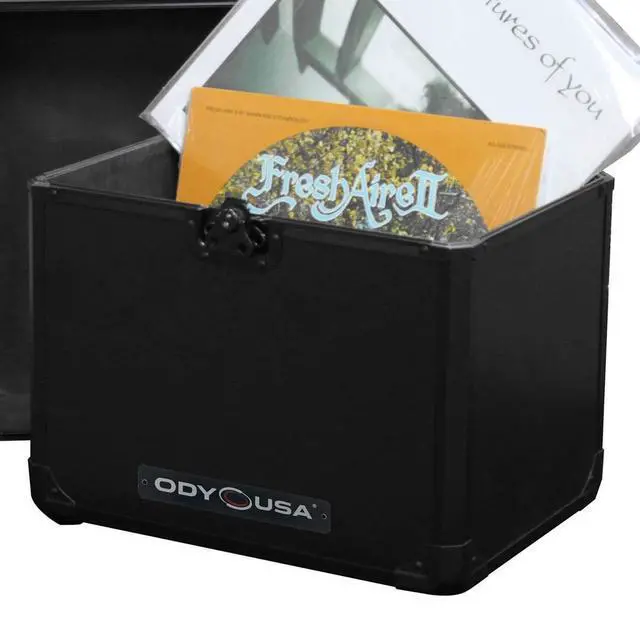Alt view image 5 of 5 - Black KROM Record/Utility Case for 70 12" Vinyl Records & LPs