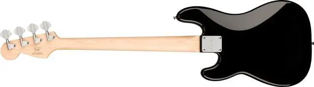 Alt view image 2 of 7 - Squier Mini Precision Bass, Black, Laurel Fingerboard | 3/4 size beginner bass guitar, ideal for kids and small players, laurel fingerboard, lightweight short scale neck
