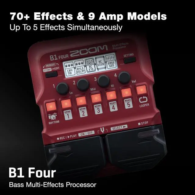 Alt view image 2 of 7 - B1 Four Bass Multi-Effects Processor with 70+ Effects & Amp Modeling