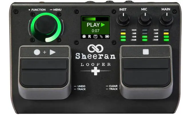 Main image of + Dual Track Pedal for Guitar, Bass, Keyboard, Vocals and more, with 128 loops storage, 4 Looping Modes, LED Screen and Audio interface
