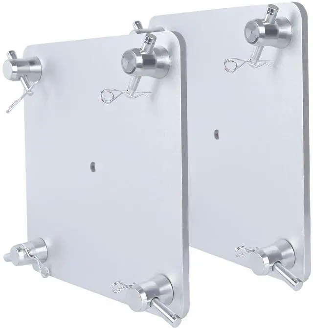 Main image of 2 Sets 12" X 12" Aluminum Truss Plate Base Plate With 8 Connectors, Compatible for 11.42'' X 11.42'' Square Trussing F34 Connectors for Displays DJ Stages Concerts Wedding Birthday Event Lights Sound