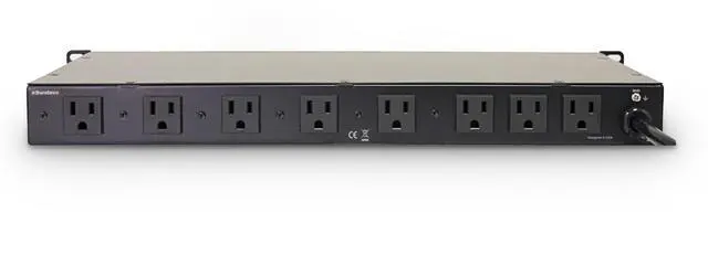 Alt view image 4 of 5 - PMX-900 Rack-mount 1U Power Conditioner/Surge Protection - Noise Filtering with 2 Front-panel Pull-out LED Lights & LED Voltage Monitor Display (No Sequencer Function)