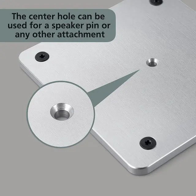Alt view image 7 of 7 - 2 Sets 12" X 12" Aluminum Truss Plate Base Plate With 8 Connectors, Compatible for 11.42'' X 11.42'' Square Trussing F34 Connectors for Displays DJ Stages Concerts Wedding Birthday Event Lights Sound