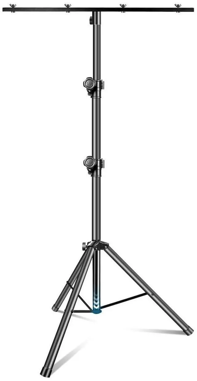 Main image of DJ Light Stand, T-Bar Tripod Stage s Portable and Adjustable 49-114 Inch Heavy Duty