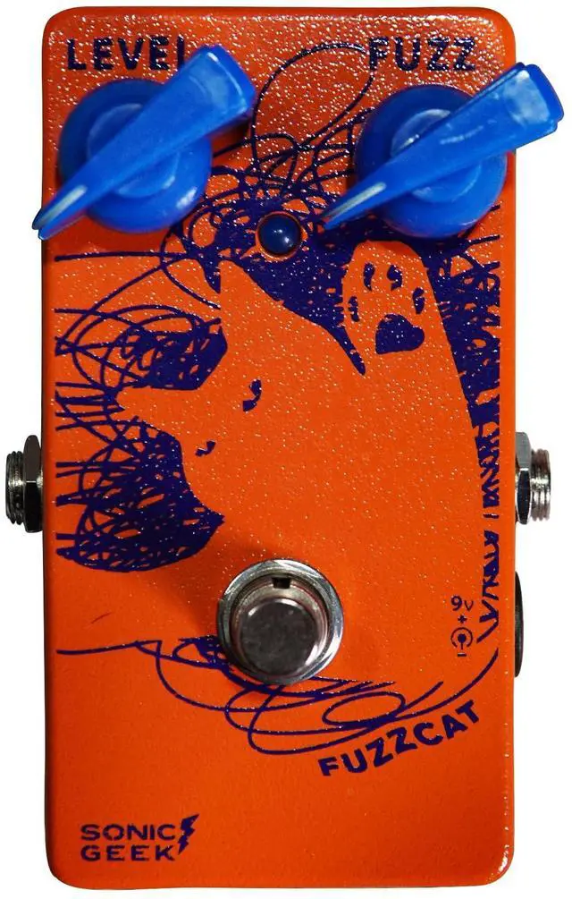 Main image of FuzzCat Guitar Fuzz Pedal Handmade FF Vintage 60s Circuit Enhanced Clean-Up Response for Studio & Live Performance