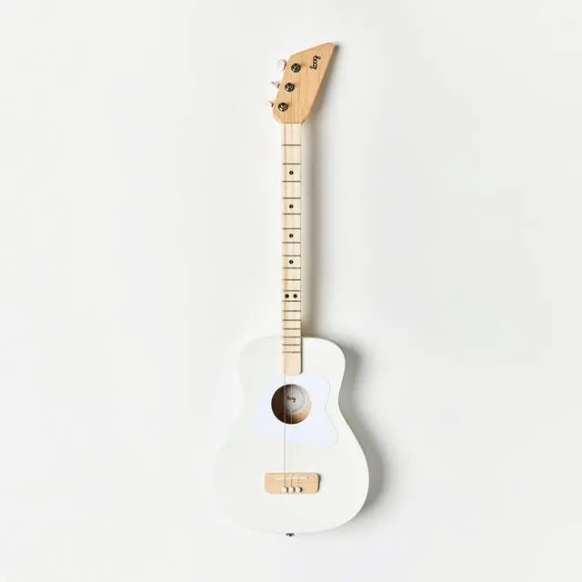 Alt view image 2 of 7 - Pro Acoustic kids Guitar 3-strings Ages 6+ Learning App and Lessons Included White